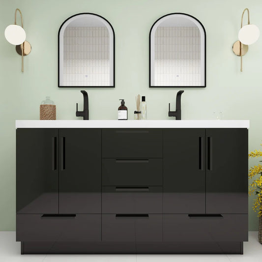 Nova 60" Freestanding Bathroom Double Vanity with Sink