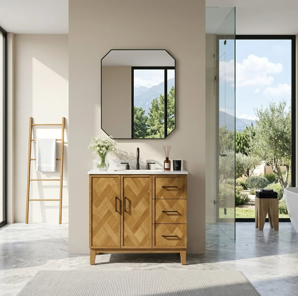 Driftwood Series 36" Single Bathroom Vanity