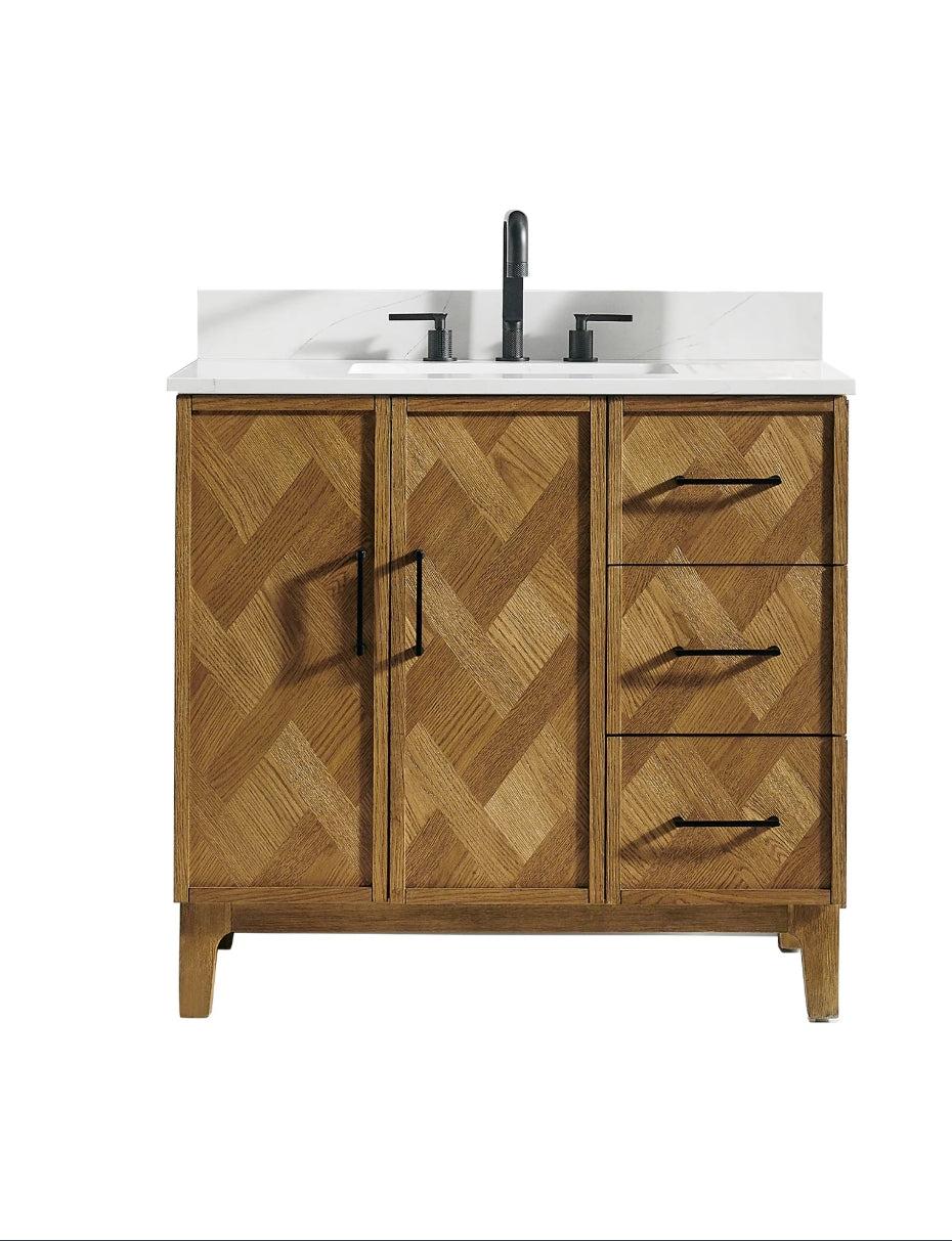 Driftwood Series 36" Single Bathroom Vanity