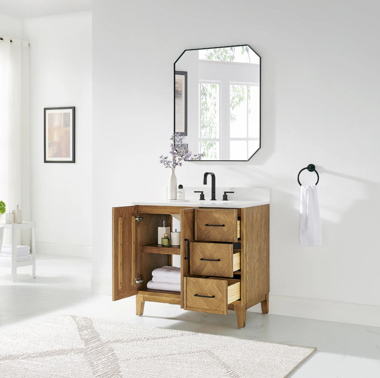 Driftwood Series 36" Single Bathroom Vanity