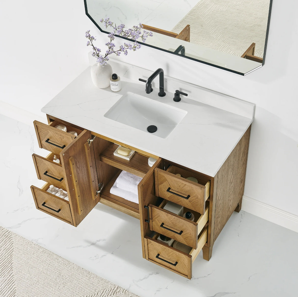 Driftwood Series 48" Single Bathroom Vanity