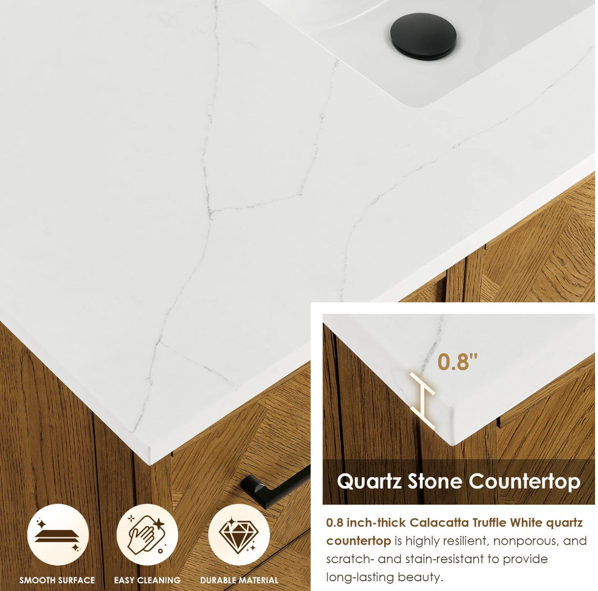 Driftwood Series 72" Double Bathroom Vanity