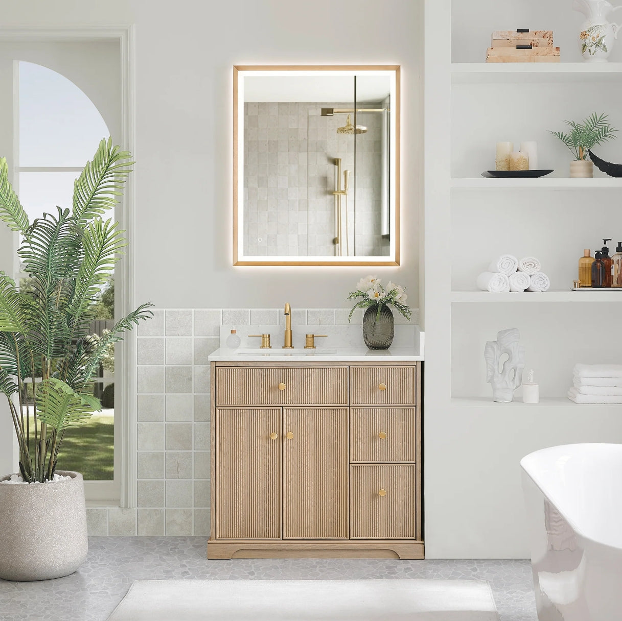 Oakmont Series 36" Natural Oak Single Bathroom Vanity