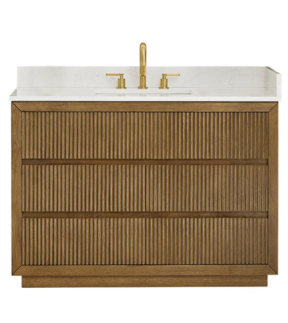 Aspen 48" Brown Single Bathroom Vanity