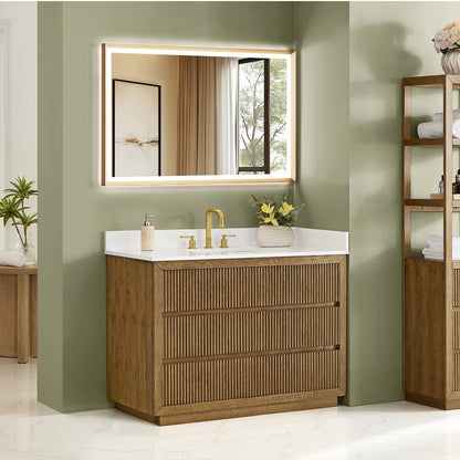 Aspen 48" Brown Single Bathroom Vanity