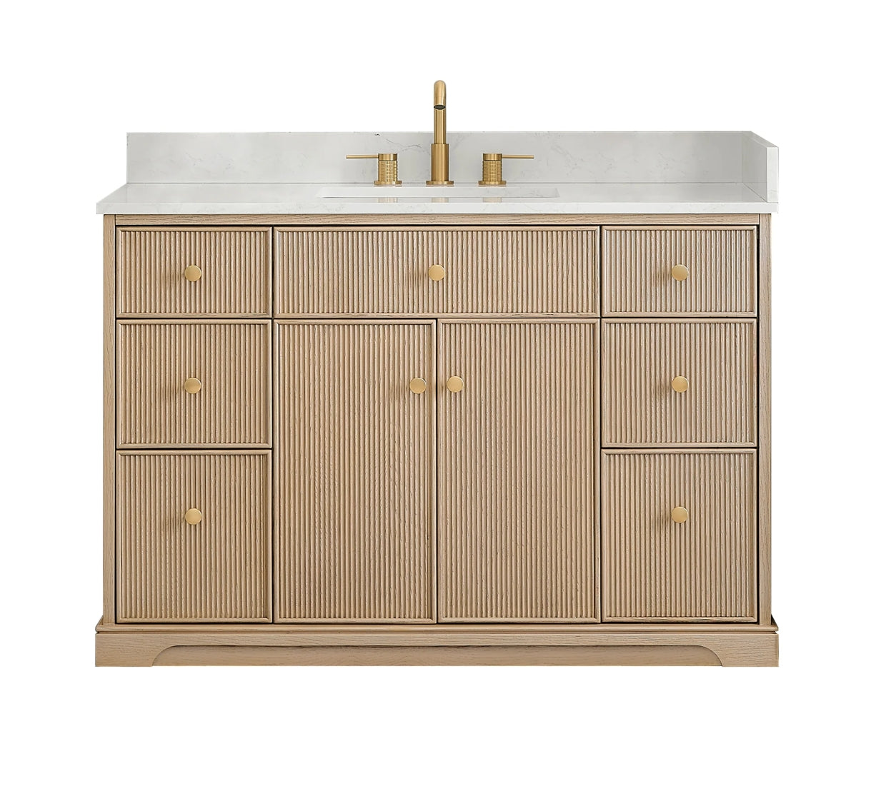 Oakmont Series 48" Natural Oak Single Bathroom Vanity