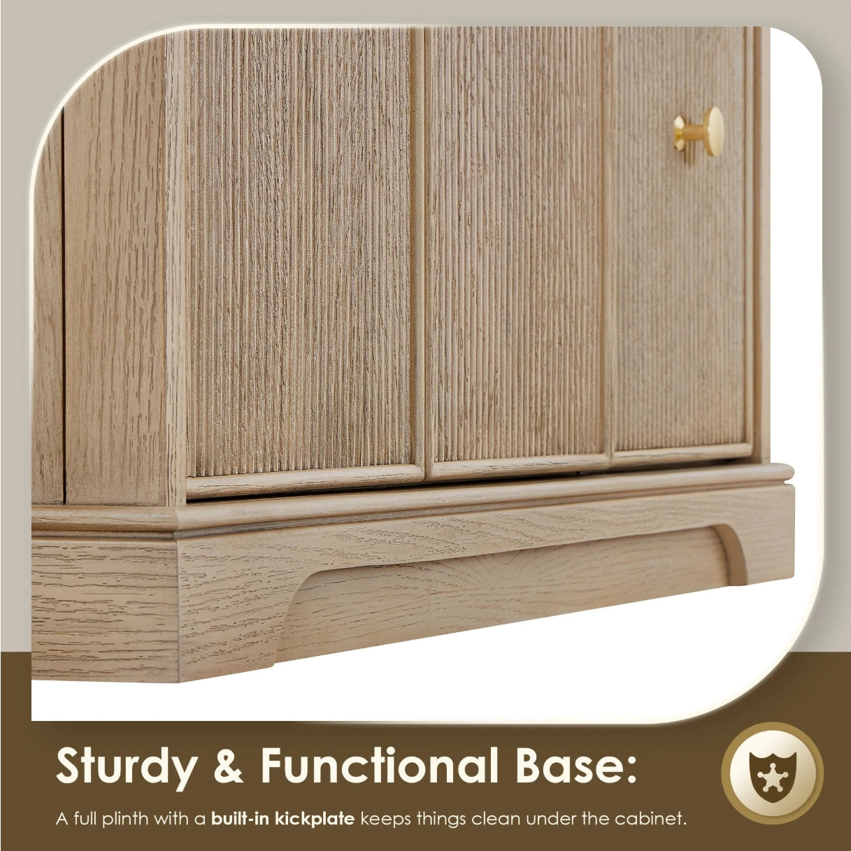 Oakmont Series 72" Natural Oak Double Bathroom Vanity