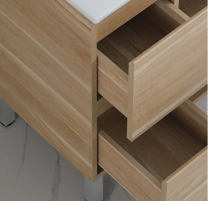Winston Bathroom Vanity with Ceramic Top and Legs